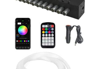 Kit Fibra Optica plafon instelat RGB 9W 12 canale, 120 fire la 3M - STAR4