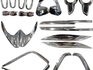 Set 22 ornamente cromate Toyota Hilux Revo 2015, 2016, 2017, 2018, 2019 TYE808