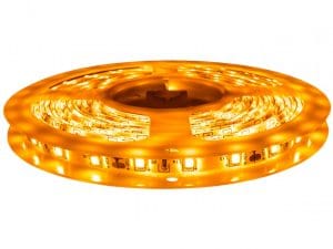 Banda led galbena 60 leduri 3528/m, 24V, rezistenta la apa, la rola de 5 metri BL60SMD-24V-GALBEN