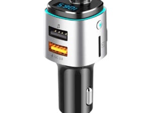 Modulator FM 12-24V Bluetooth 5.0 cu functie de incarcator auto Super Charge 3.0 si port USB C - BC42