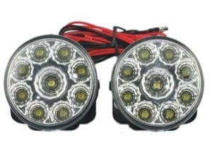 Lumini de zi rotunde 9 led*0,5W 12V