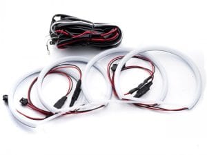 Kit Angel Eyes LED COTTON pentru BMW E46 cu Far ZKW fara lupa si fara Xenon din Fabrica 2x131mm + 2x146mm