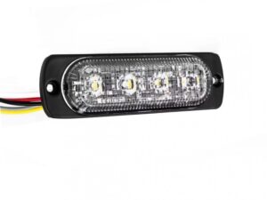 Lampa LED Stroboscopica cu 4 Leduri, Lumina Alba, 12V-24V WL-52025T-4LED-ALB