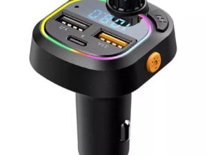 Modulator FM 12-24V Bluetooth 5.0 cu functie de incarcator auto Fast Charge 3.0 si port USB C - C28