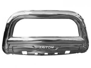 Bullbar inox cu scut Mitsubishi L200 Triton 2015, 2016, 2017, 2018, 2019 Ø90mm MTA647