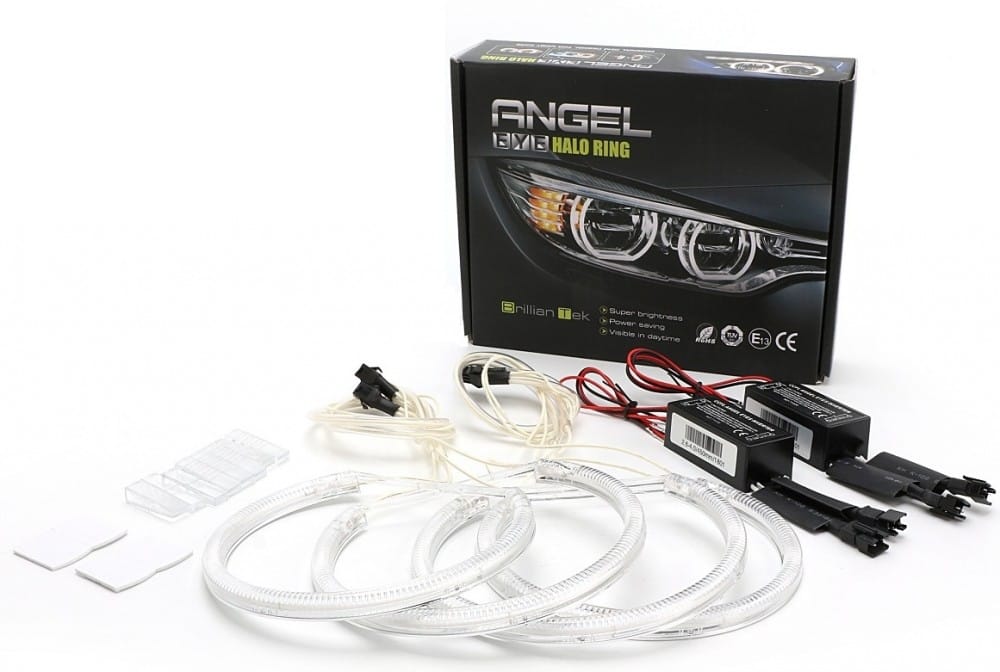 Kit Angel Eyes CCFL BMW E46 Coupe/Cabrio Fara Facelift, far Bosch - 4x146mm