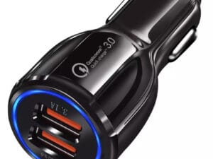 Incarcator auto 12-24V Fast Charge cu port USB si QC3.0 - BK348