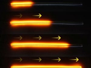 Lumini de zi cu semnalizare dinamica / secventiala tip Tub Neon Flexibil 60 cm DRL-60AG-FLOW