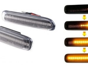 Set 2 Semnalizari Aripa LED Dinamice BMW E46, E46 Compact Non-Facelift - D0457